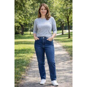 SEVEN 7 size 10 Slim Straight Jeans Dark denim